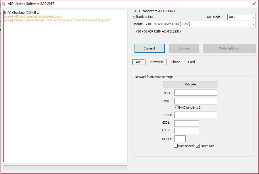 Настройка драйверов Gevey AIO 6 ПО